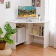 Home Office Computer Corner Desk - Black - 3