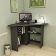 Home Office Computer Corner Desk - Black - 4