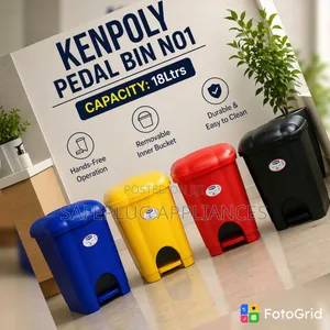 18L Pedal Dustbin - Foot-Operated Waste Bin