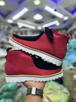 Clarks Wallabies High Red Black Sneakers - 1