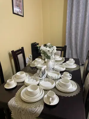 Seti ya Dinners Nyeupe ya Kifahari Vipande 38