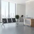 Modern 3-Seater Leather Reception Bench - 2