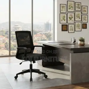 Mid Back Ergonomic Office Chair - Black