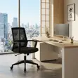Mid Back Ergonomic Office Chair - Black - 3