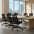 Mid Back Ergonomic Office Chair - Black - 4