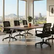 Mid Back Ergonomic Office Chair - Black - 5