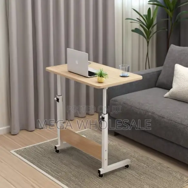 Height Adjustable Multipurpose Laptop Table with Wheels - 1