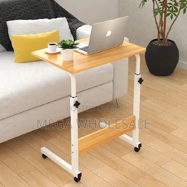 Height Adjustable Multipurpose Laptop Table with Wheels - 1