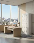 Modern Gray 12-Drawer Lockable Office Cabinet - 5