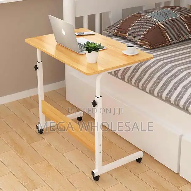 Height Adjustable Multipurpose Laptop Table with Wheels - 1