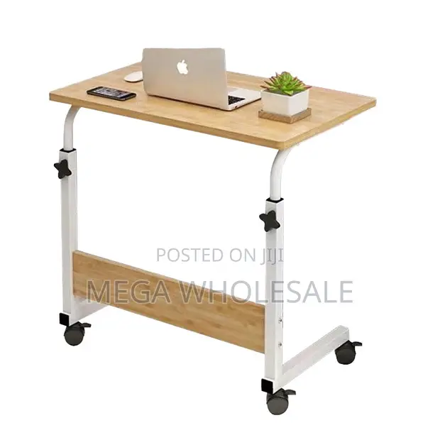 Height Adjustable Multipurpose Laptop Table with Wheels - 1