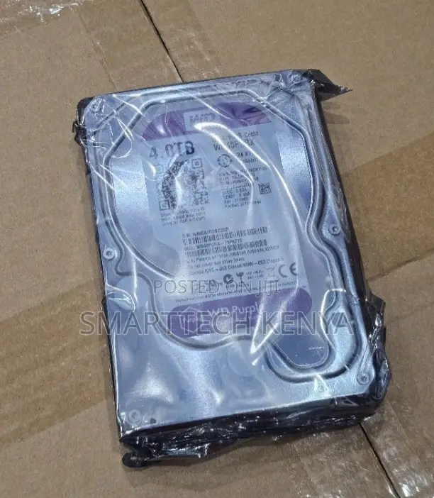 WD 4TB Purple Surveillance Hard Drive 7200 RPM - 1
