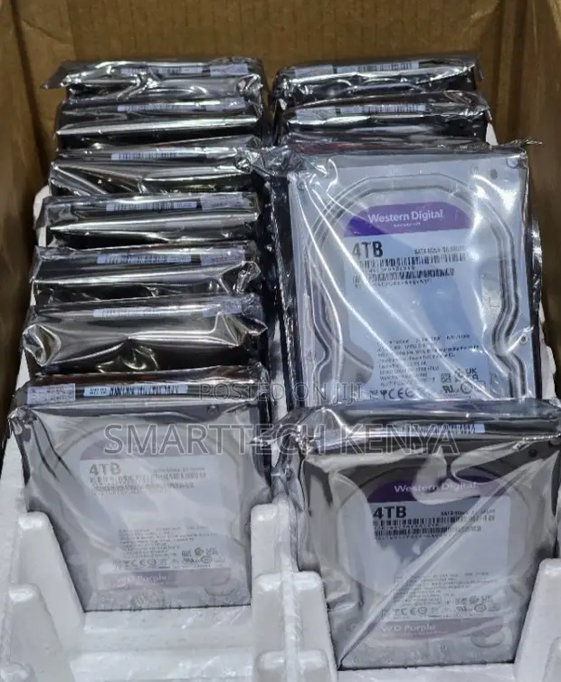 WD Purple 4TB CCTV Hard Drive - Surveillance Storage - 1