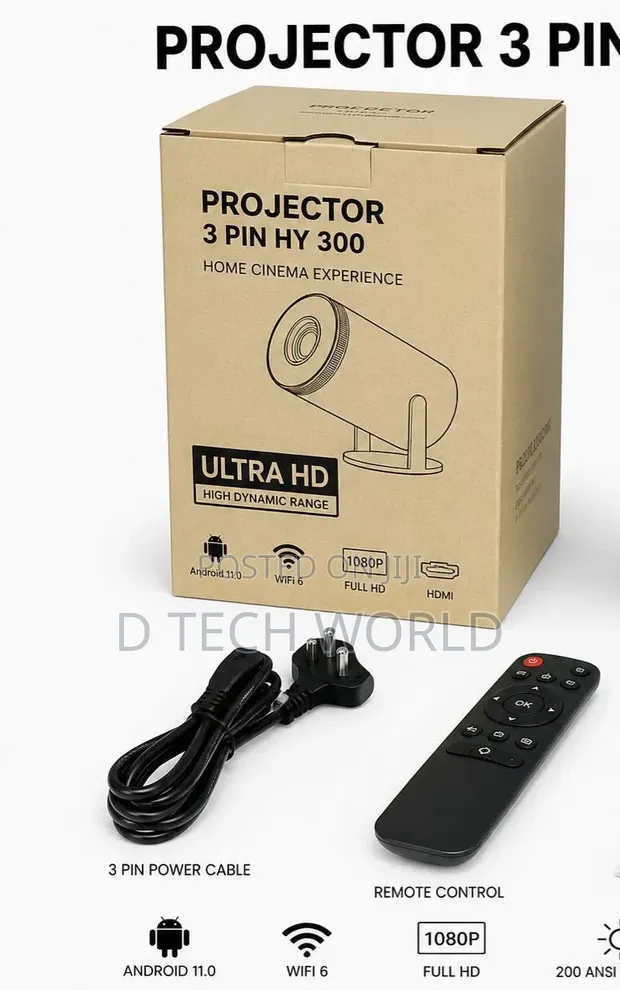 Hy300 Portable Smart Projector 4K Input - 1