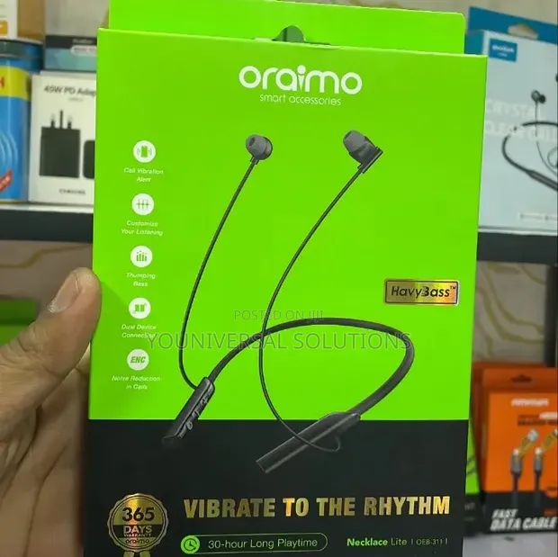 Oraimo Necklace Lite OEB-311 Neckband with Vibration - 1