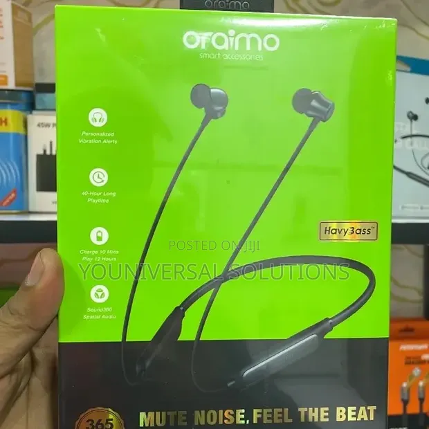Oraimo Necklace 5 OEB-611 Active Noise Cancelling Earphones - 1