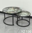 Brand New Marble Glass Coffee Table - 2