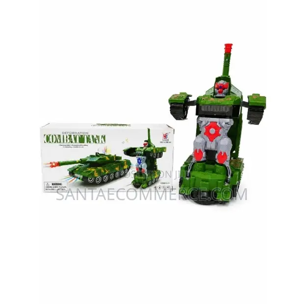 Deformation Combat Tank Transforming Robot Toy - 1