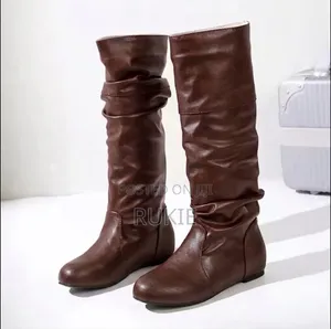 Leather Thigh High Boots