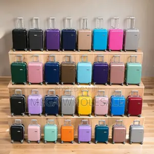 Unbreakable 3-in-1 Rubber-Plastic Suitcase Set