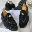 Fernando Versace Glitter Shoes - 1