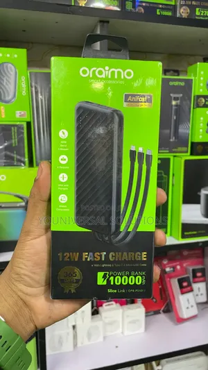 Oraimo SliceLink (OPB-5101) 10,000mAh Powerbank with Inbuilt Cables