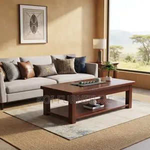 Polished Mahogany Executive Coffee Table