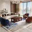 Polished Mahogany Executive Coffee Table - 2