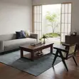 Polished Mahogany Executive Coffee Table - 4