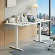 Modern Ergonomic White Studio Desk - 1.4m - 4