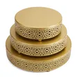 3-Piece Gold Cake Stands (25/30/35cm) - 3