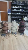 12pcs Lucky Rain Heavy Granite Cookware Set - 1