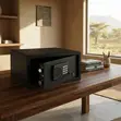 Black Metallic Home Office Cash Box Safe - 2