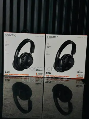 Porodo Zen ANC Wireless Headphones - Black