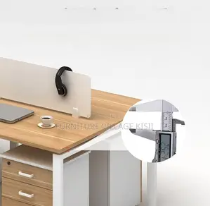 4-Way Modern Workstation yenye Msingi wa Chuma