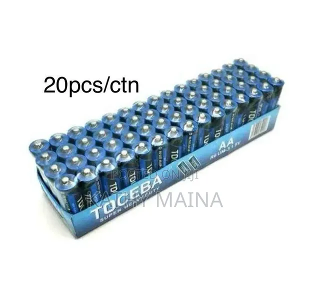 TOCEBA 2A Batteries - 1 Pack (60 Pieces) - 1
