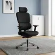 Fully Padded Orthopedic Office Chair - Black - 4