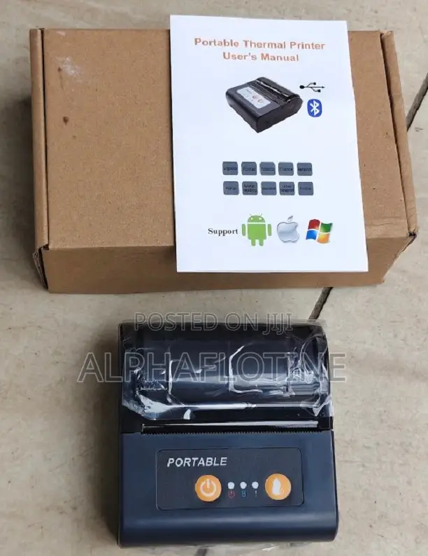 80mm Bluetooth Thermal Printer - Mashine Portable ya Risiti Isiyo na Waya - 1