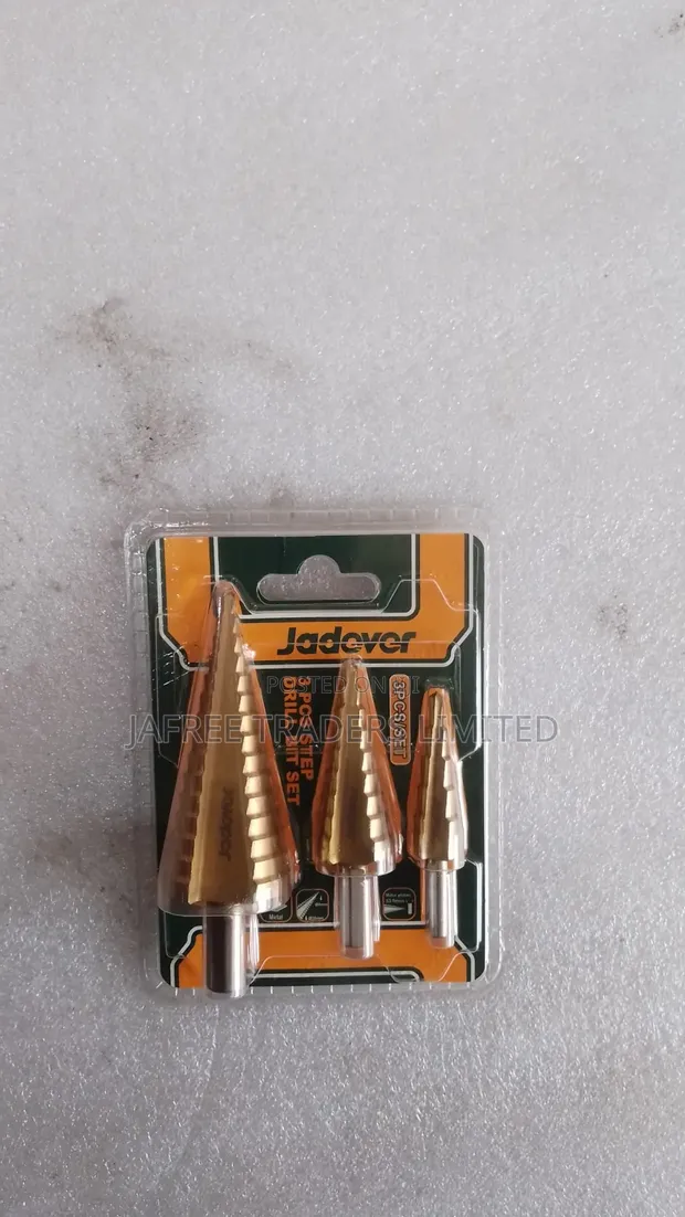 3pcs Step Drill Bit Set (4-12mm, 4-20mm, 4-32mm) - 1