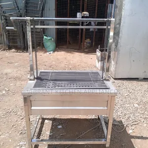 Adjustable Stainless Steel Meat Grill - 3ft