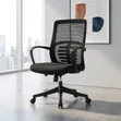 Modern Executive Office Desk with Side Cabinet - 1