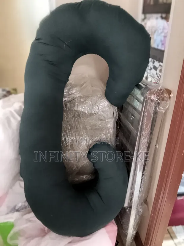 C-Shaped Cotton Pregnancy Pillow - 1