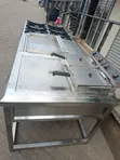 Commercial 4-Burner Gas Cooker with Griddle & Double Electric Fryer - 2