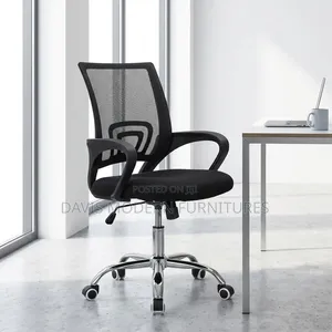 Mid-Back Ergonomic Mesh Office Chair - Black