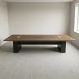 10-Seater Modern Boardroom Conference Table - Walnut Brown - 1