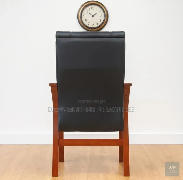 Executive Brown Leather Office Chair - 1