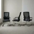 Executive Mesh Visitors Chair - Black - 1