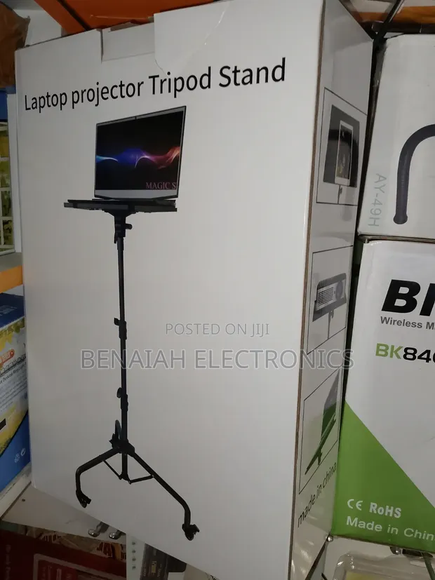Foldable Multipurpose Tripod Stand with Wheels - 1