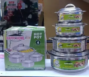 New Happy Home 4pcs Stainless Steel Hotpots Set