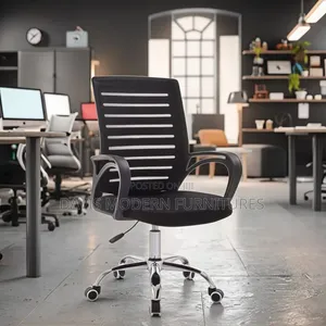 Ergonomic Mesh Office Chair - Black & White
